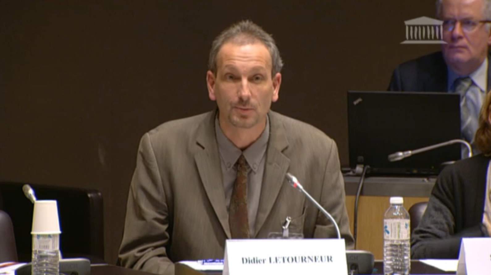 Didier Letourneur at the French Parliament
